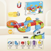Electric Construction Train Set | Magnetic Tracks
