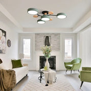 Low-Energy Semi-Flush LED Ceiling Light | Chandelier Style