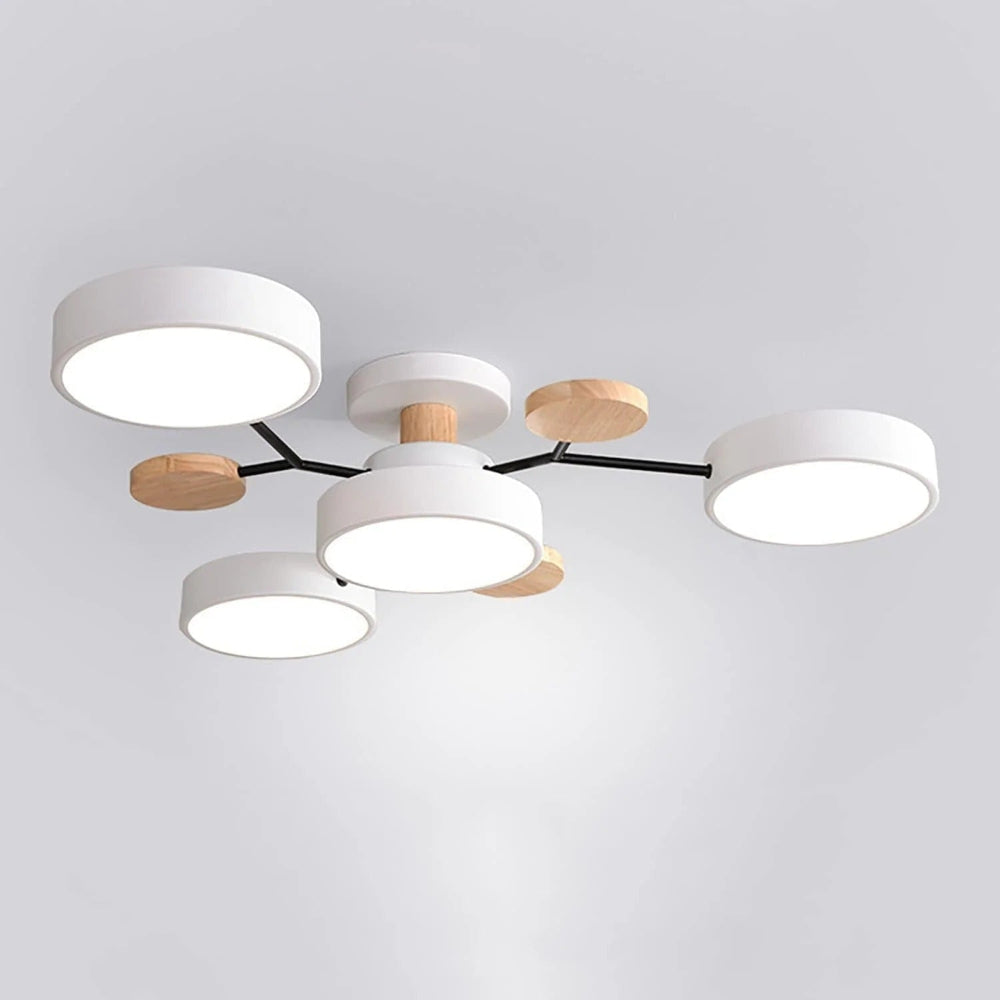 Low-Energy Semi-Flush LED Ceiling Light | Chandelier Style