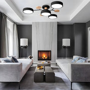 Low-Energy Semi-Flush LED Ceiling Light | Chandelier Style