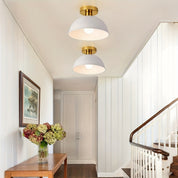 Modern Semi-Flush Ceiling Light | Matt Metal Finish