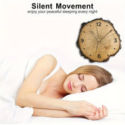 Rustic Wood Slice Wall Clock | Natural Log Decoration