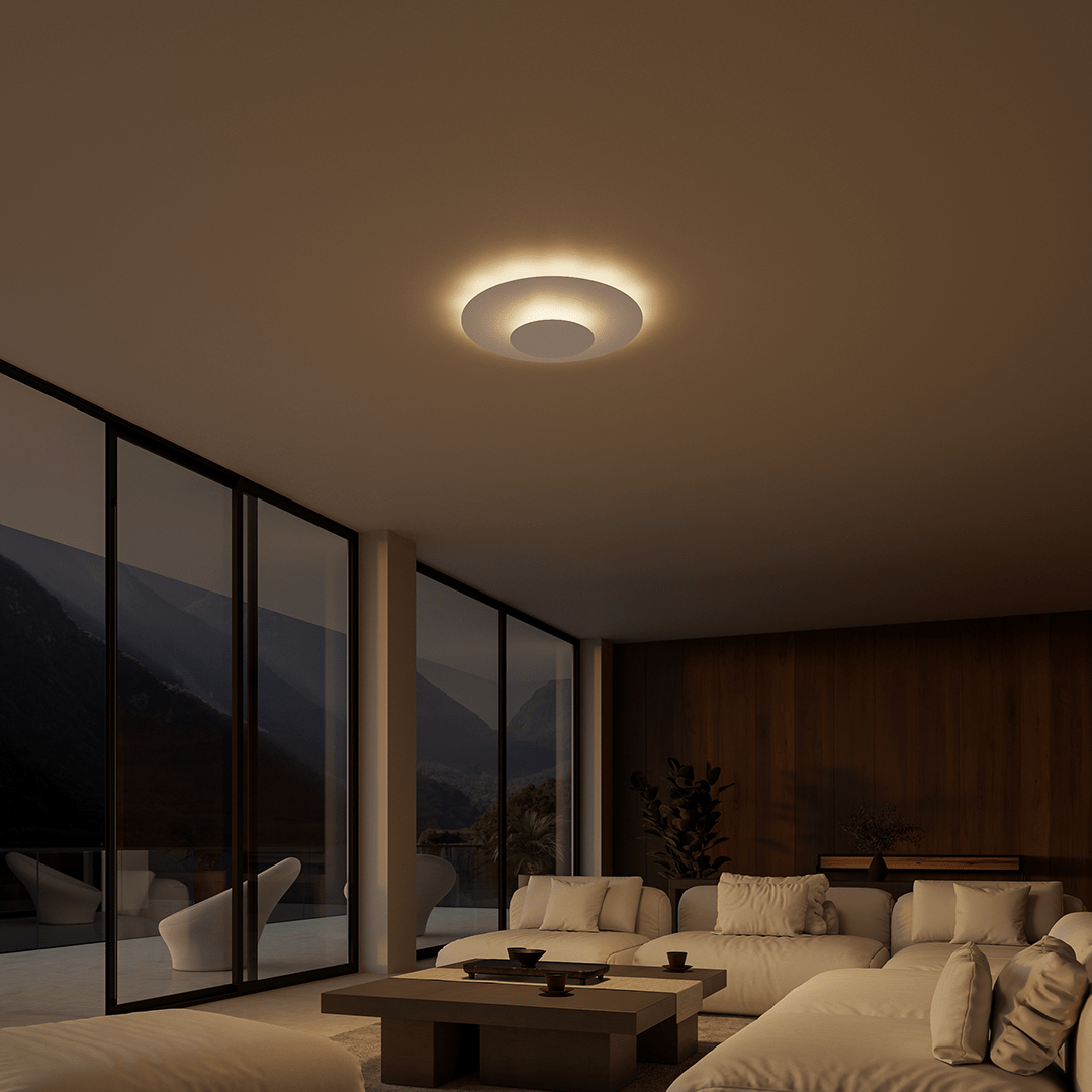 Round Modern Extra-Slim LED Ceiling Light | Thin Ceiling Panel