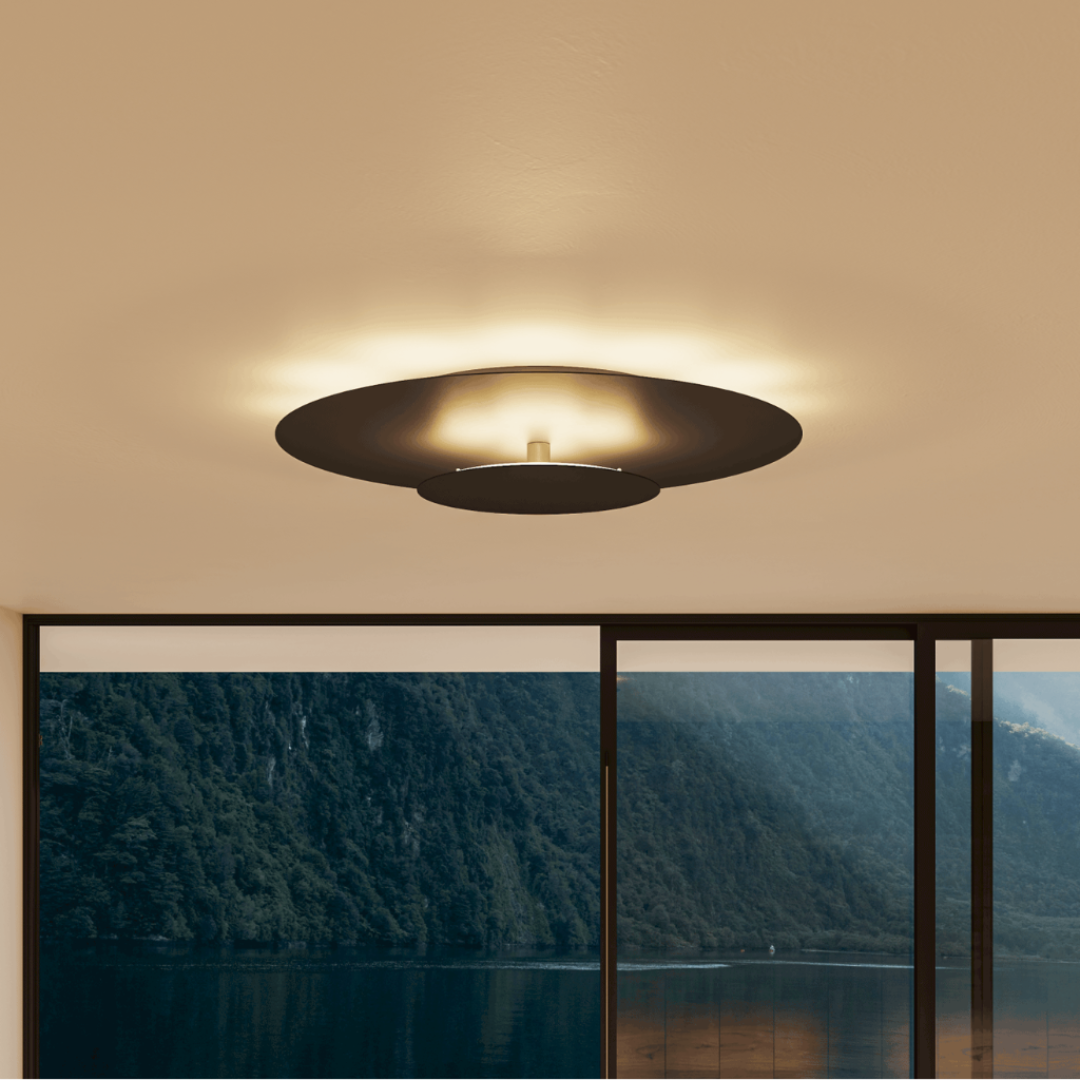 Round Modern Extra-Slim LED Ceiling Light | Thin Ceiling Panel