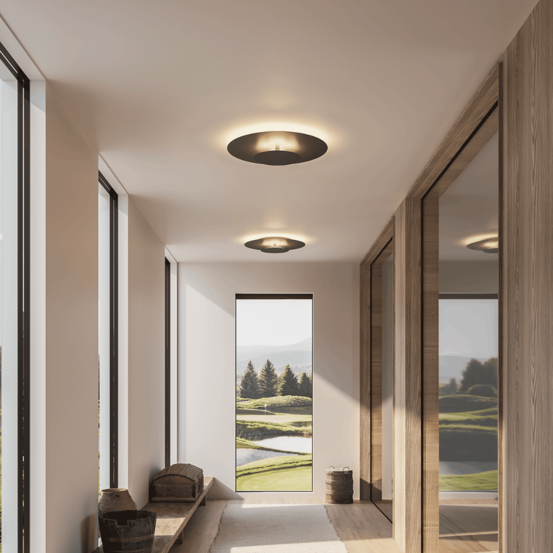 Round Modern Extra-Slim LED Ceiling Light | Thin Ceiling Panel