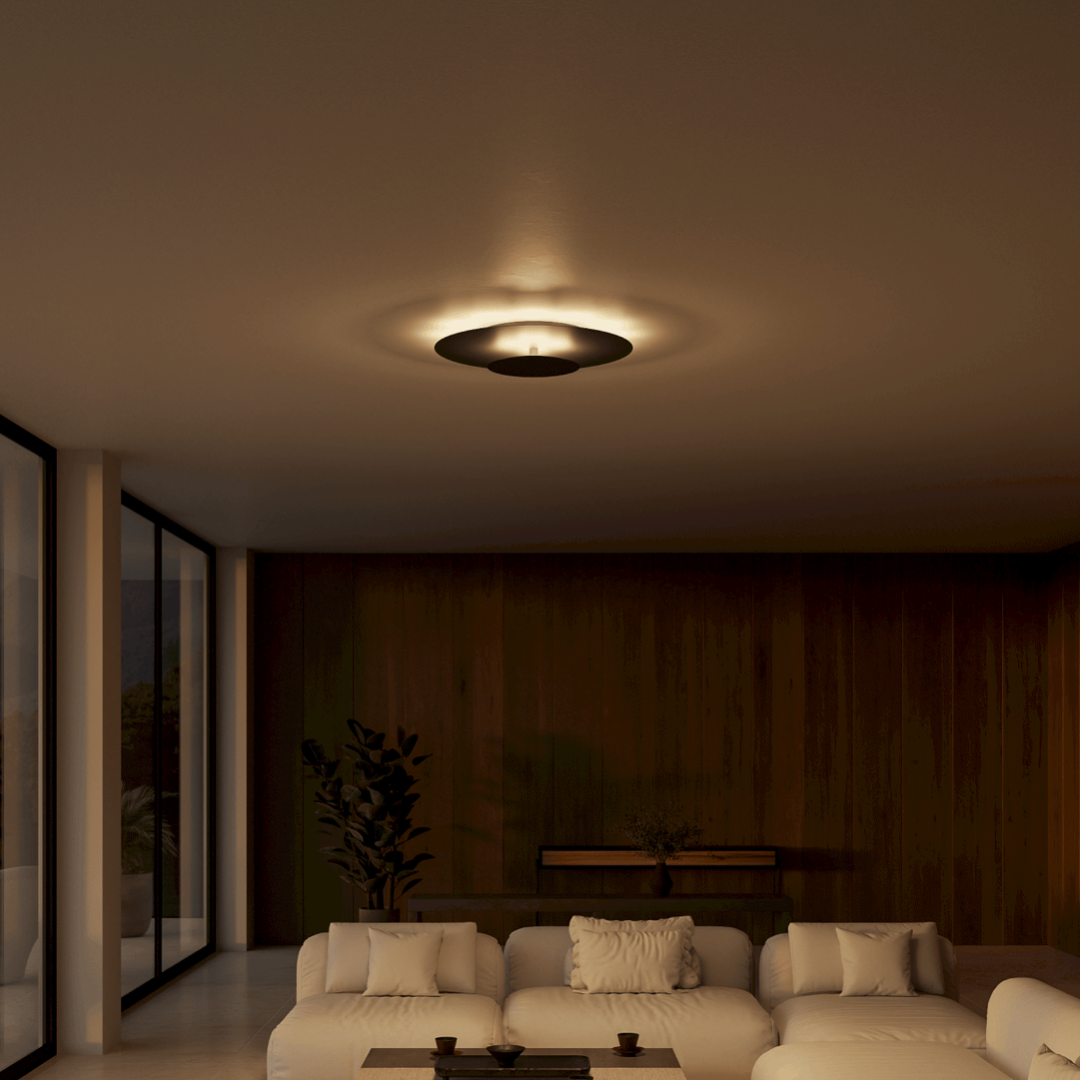 Round Modern Extra-Slim LED Ceiling Light | Thin Ceiling Panel
