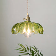 Vintage Flower Pendant | Coloured Crystal Light