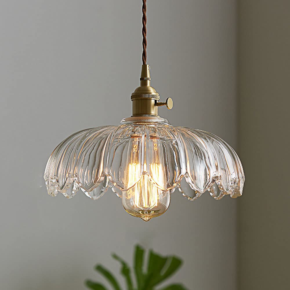Vintage Flower Pendant | Coloured Crystal Light