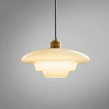 White Glass Pendant | Modern Mid-Century Elegance