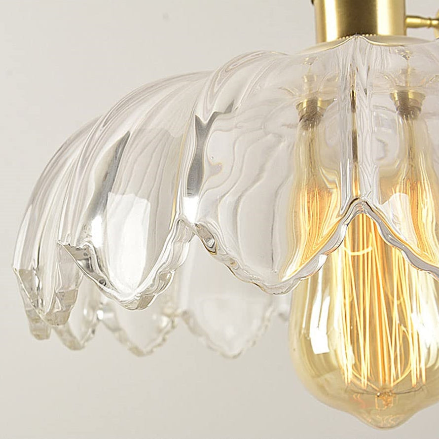 Vintage Flower Pendant | Coloured Crystal Light