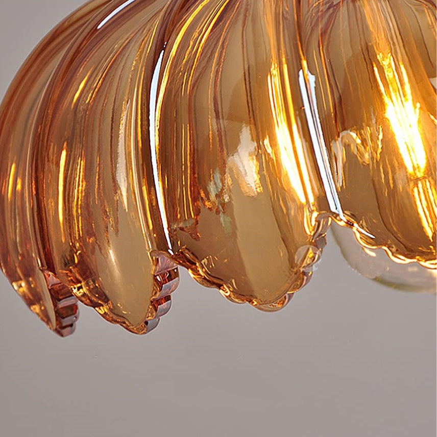 Vintage Flower Pendant | Coloured Crystal Light