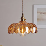 Vintage Flower Pendant | Coloured Crystal Light