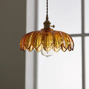 Vintage Flower Pendant | Coloured Crystal Light
