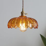 Vintage Flower Pendant | Coloured Crystal Light