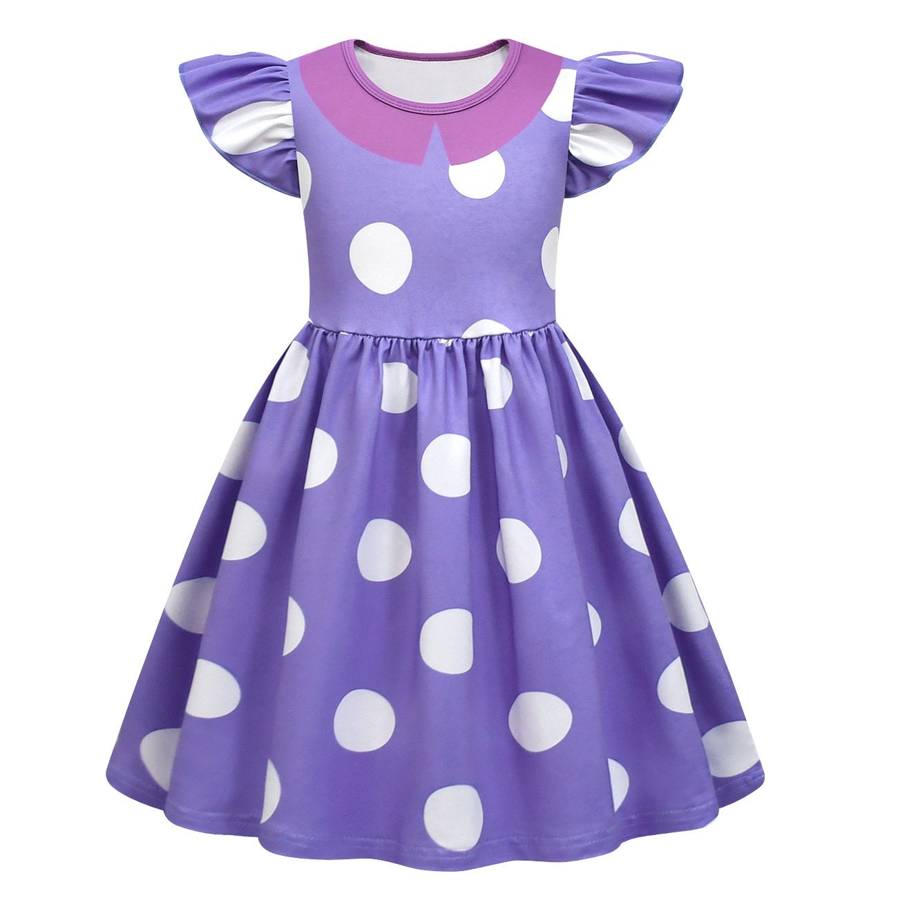 Girls' Ruffled Polka Dot Dress | Halloween Party