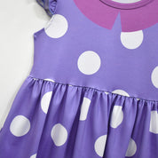 Girls' Ruffled Polka Dot Dress | Halloween Party