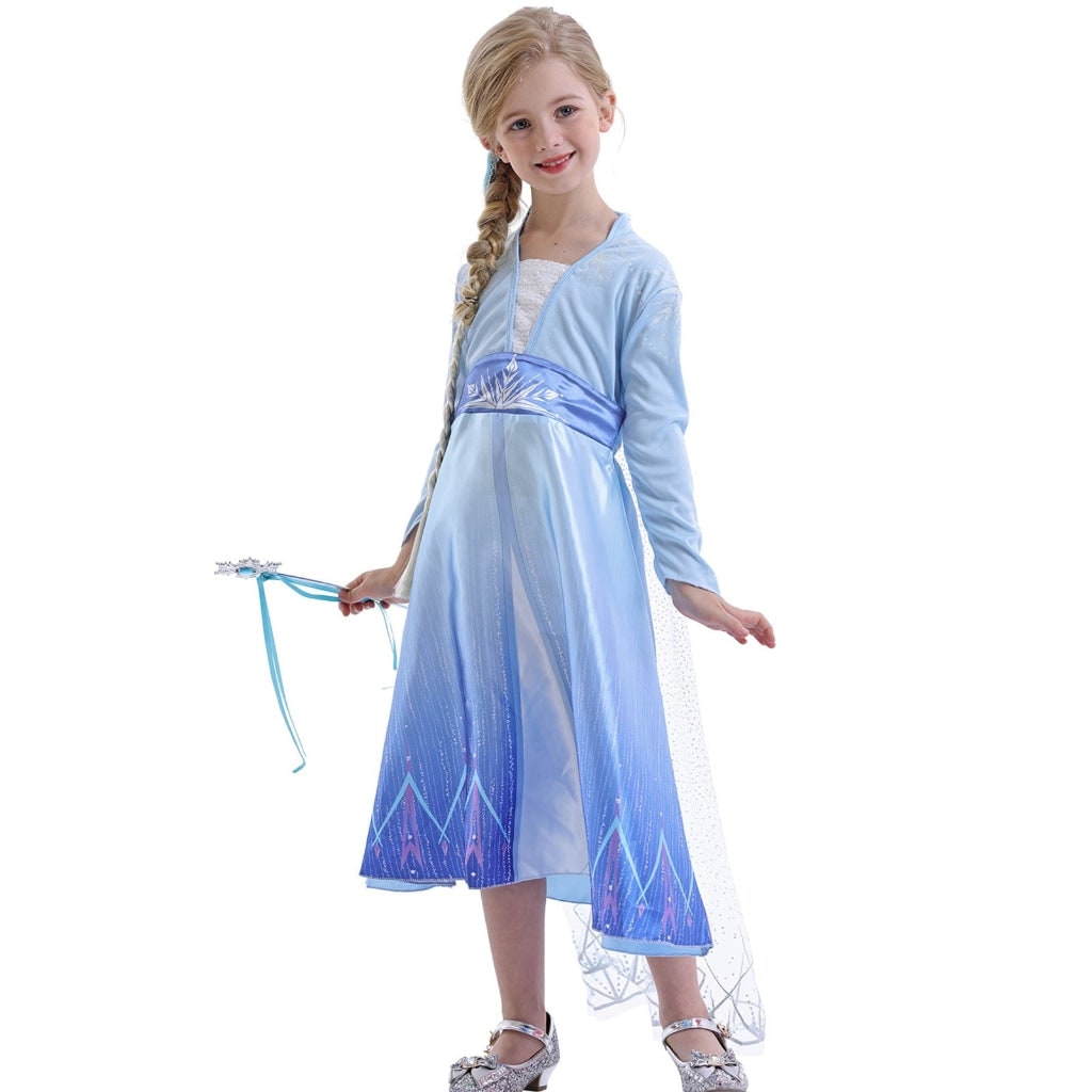 Girls' Ice Princess Dress with Cape | Costume