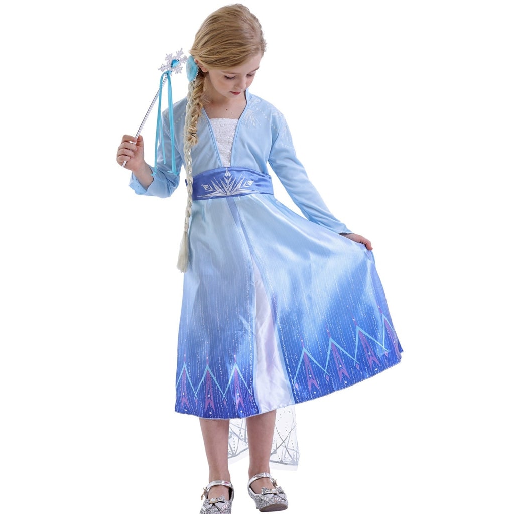 Girls' Ice Princess Dress with Cape | Costume