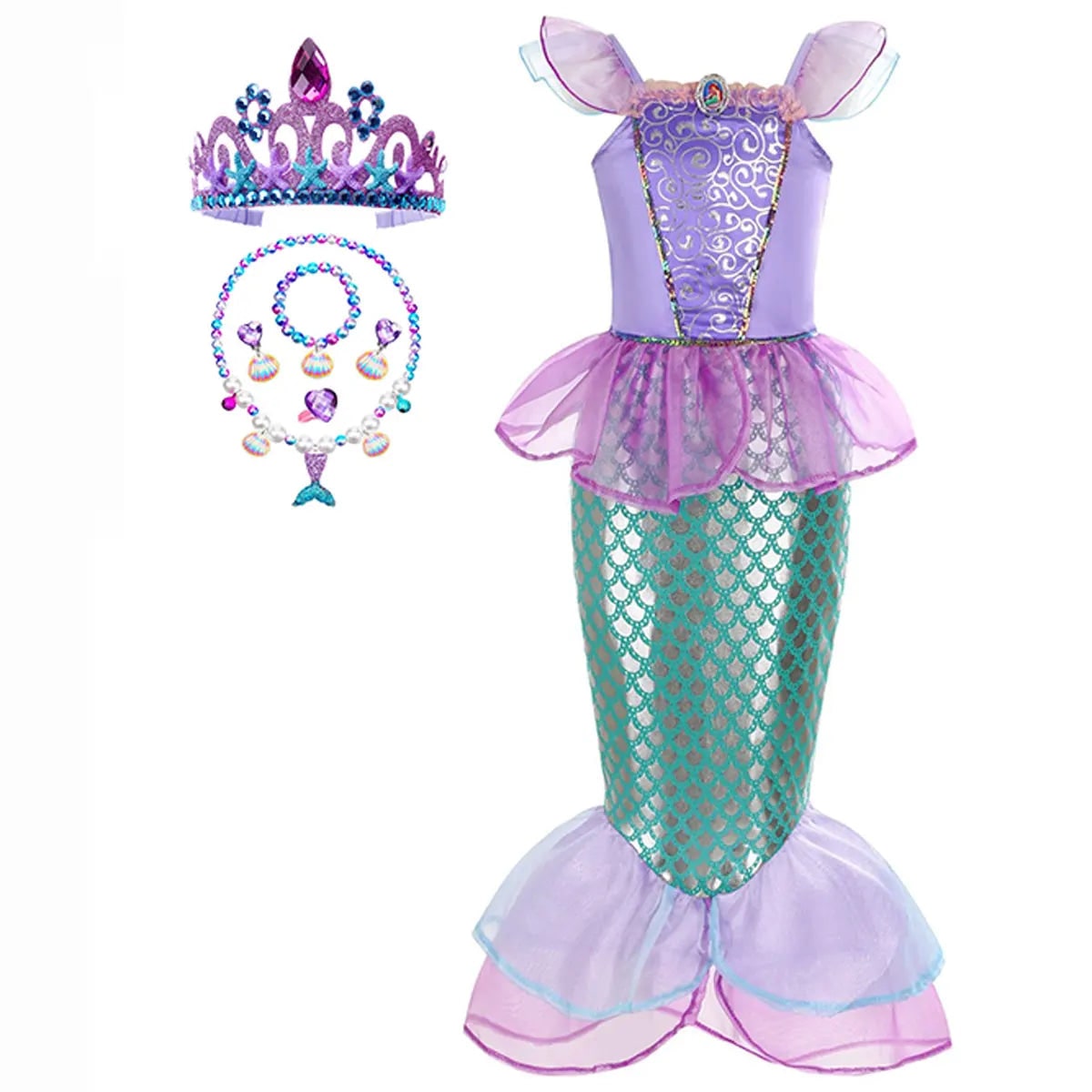Girls' Mermaid Dress | Halloween Costume