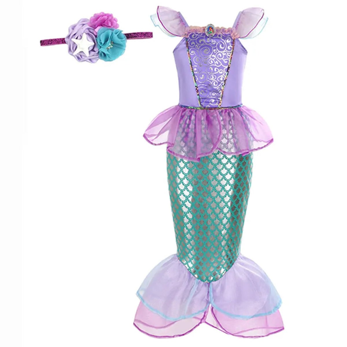 Girls' Mermaid Dress | Halloween Costume