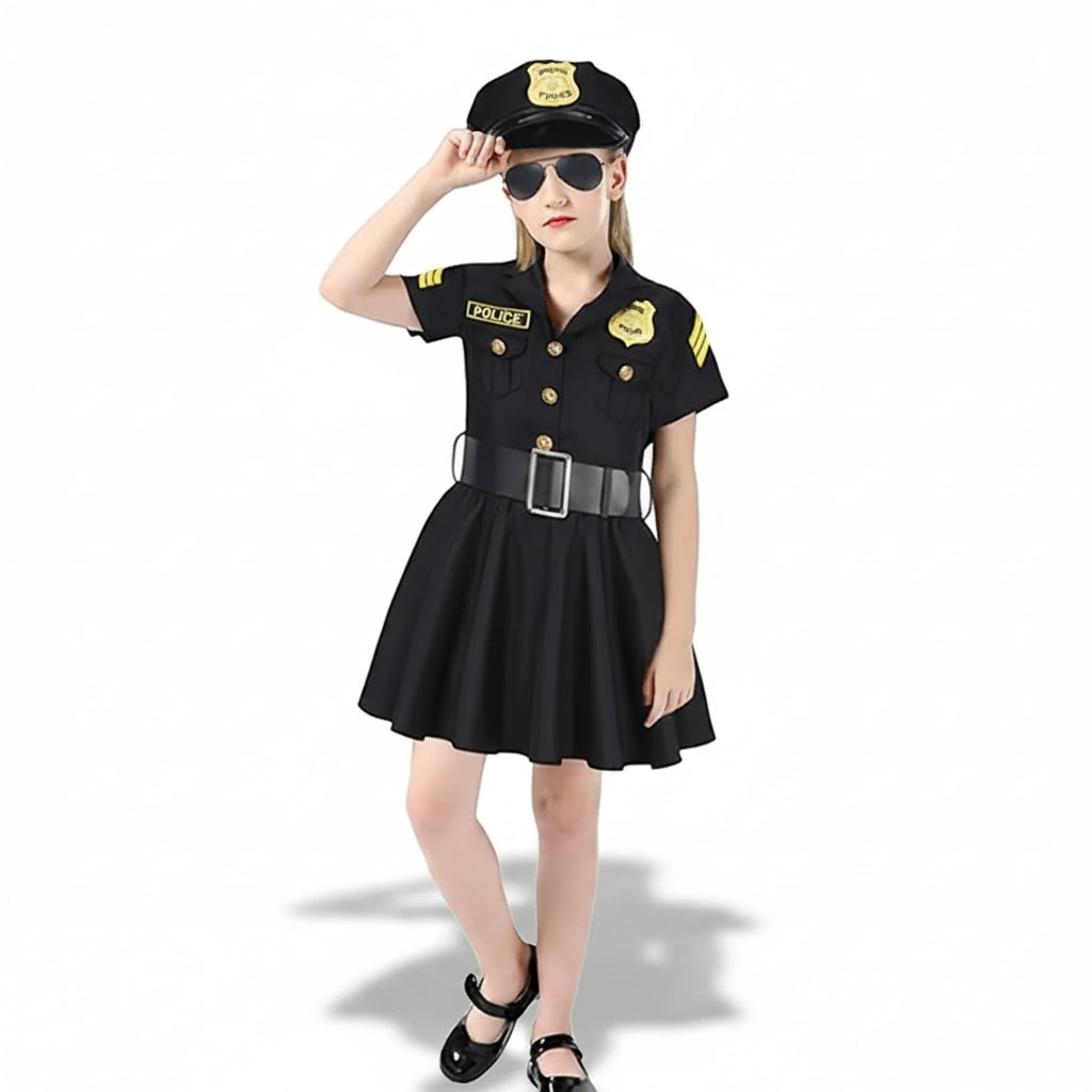 Girls' Police Officer Dress | Role-Play Costume