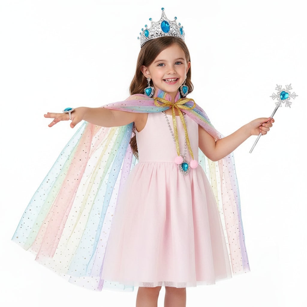 Girls' Princess Cape Set | Halloween Costume