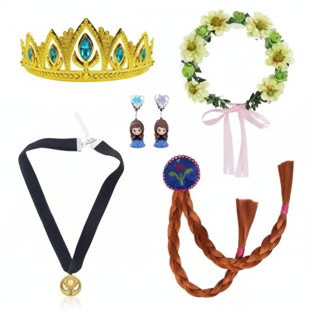 Princess Dress with Accessories | Halloween Costume Set