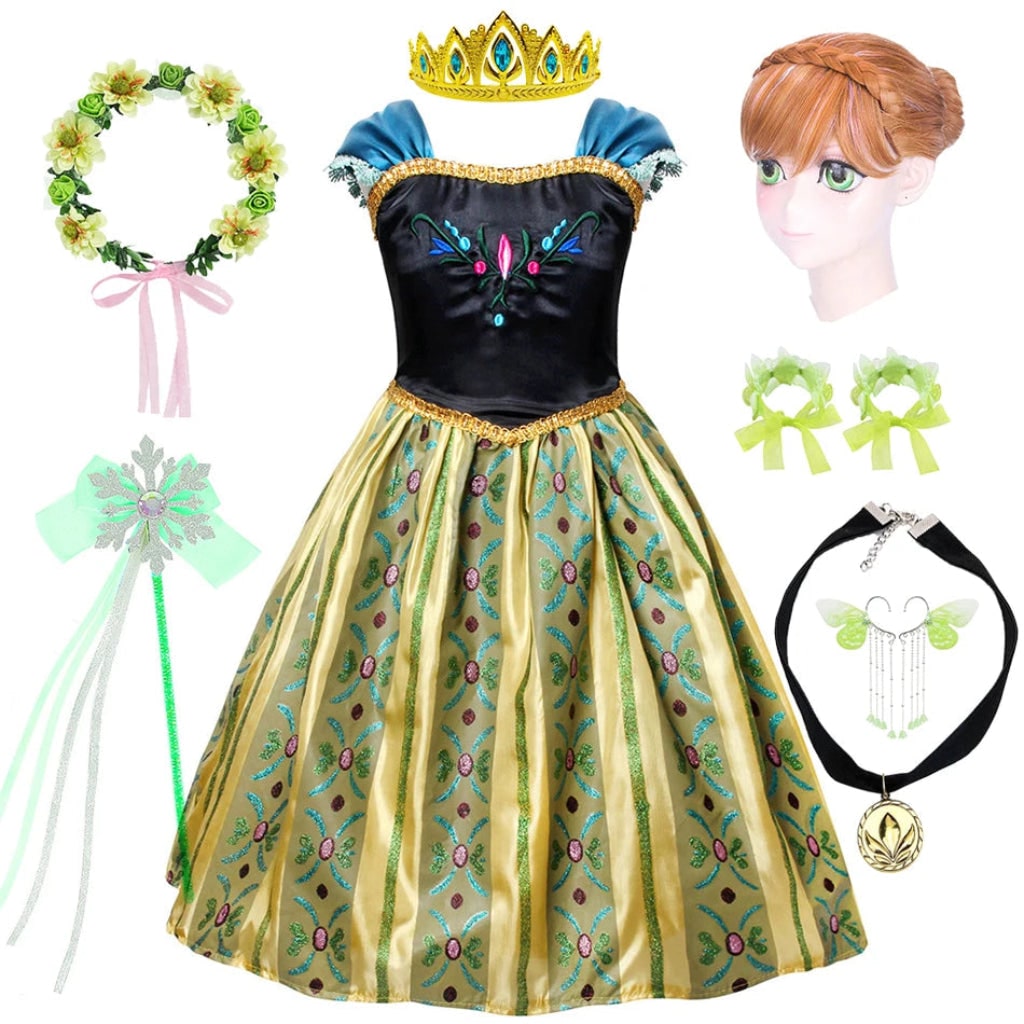 Princess Dress with Accessories | Halloween Costume Set