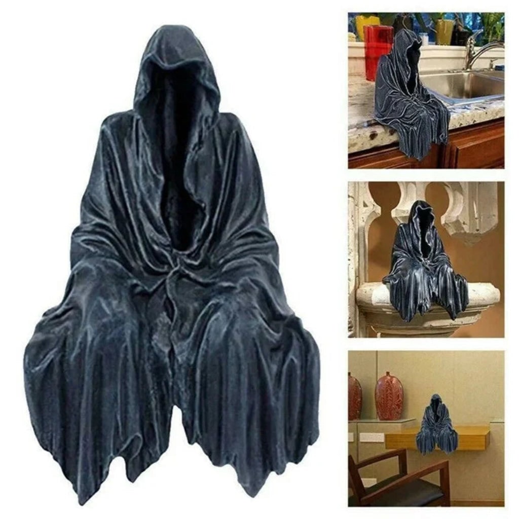 Compact Grim Reaper Statue | Halloween Decoration