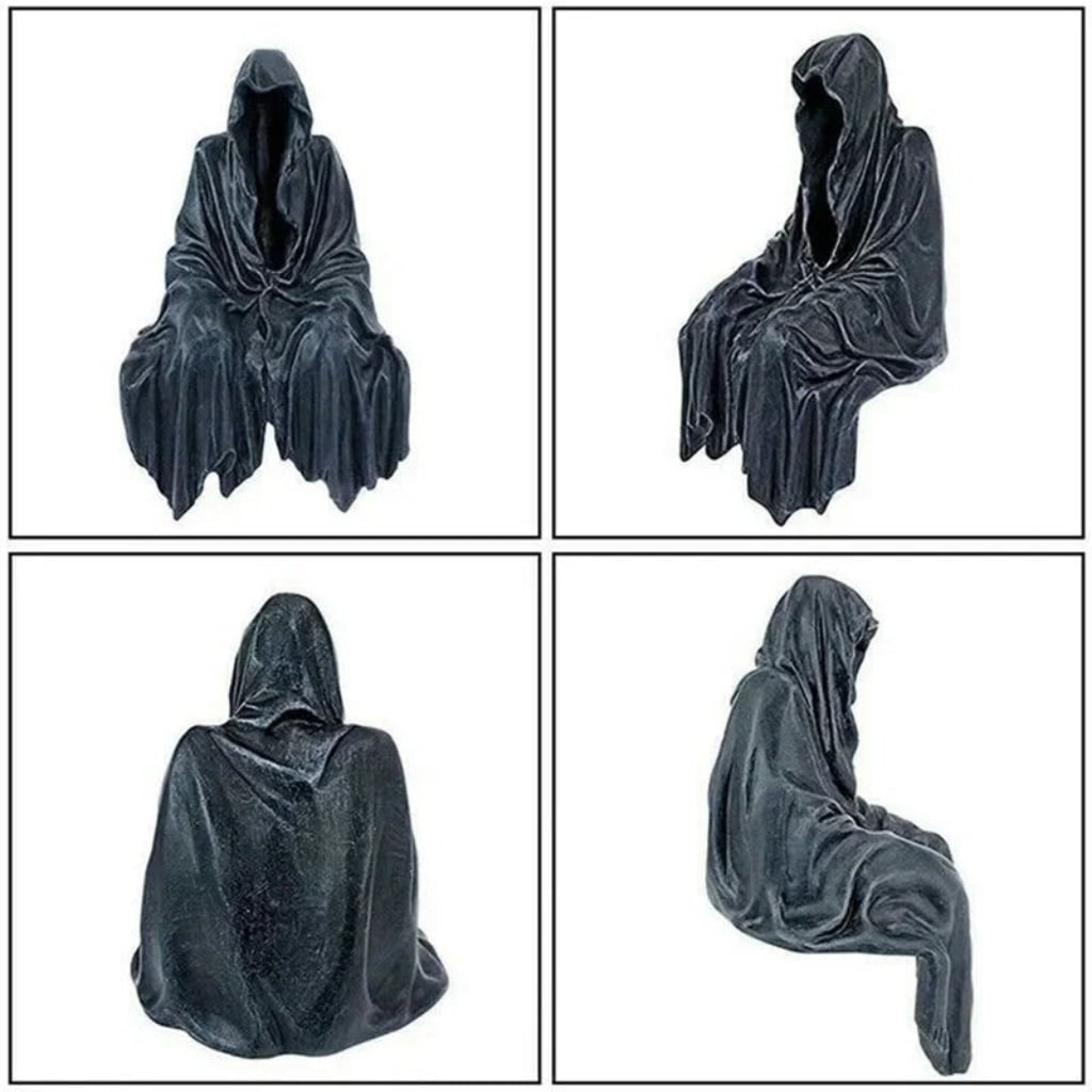 Compact Grim Reaper Statue | Halloween Decoration