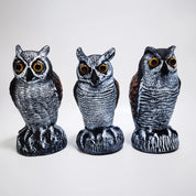 Realistic Garden Owl Statue | Halloween Decoration