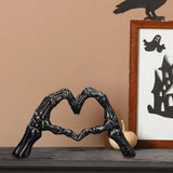 Skeleton Heart Sculpture | Gothic Halloween Decoration
