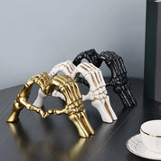 Skeleton Heart Sculpture | Gothic Halloween Decoration