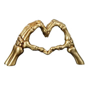 Skeleton Heart Sculpture | Gothic Halloween Decoration