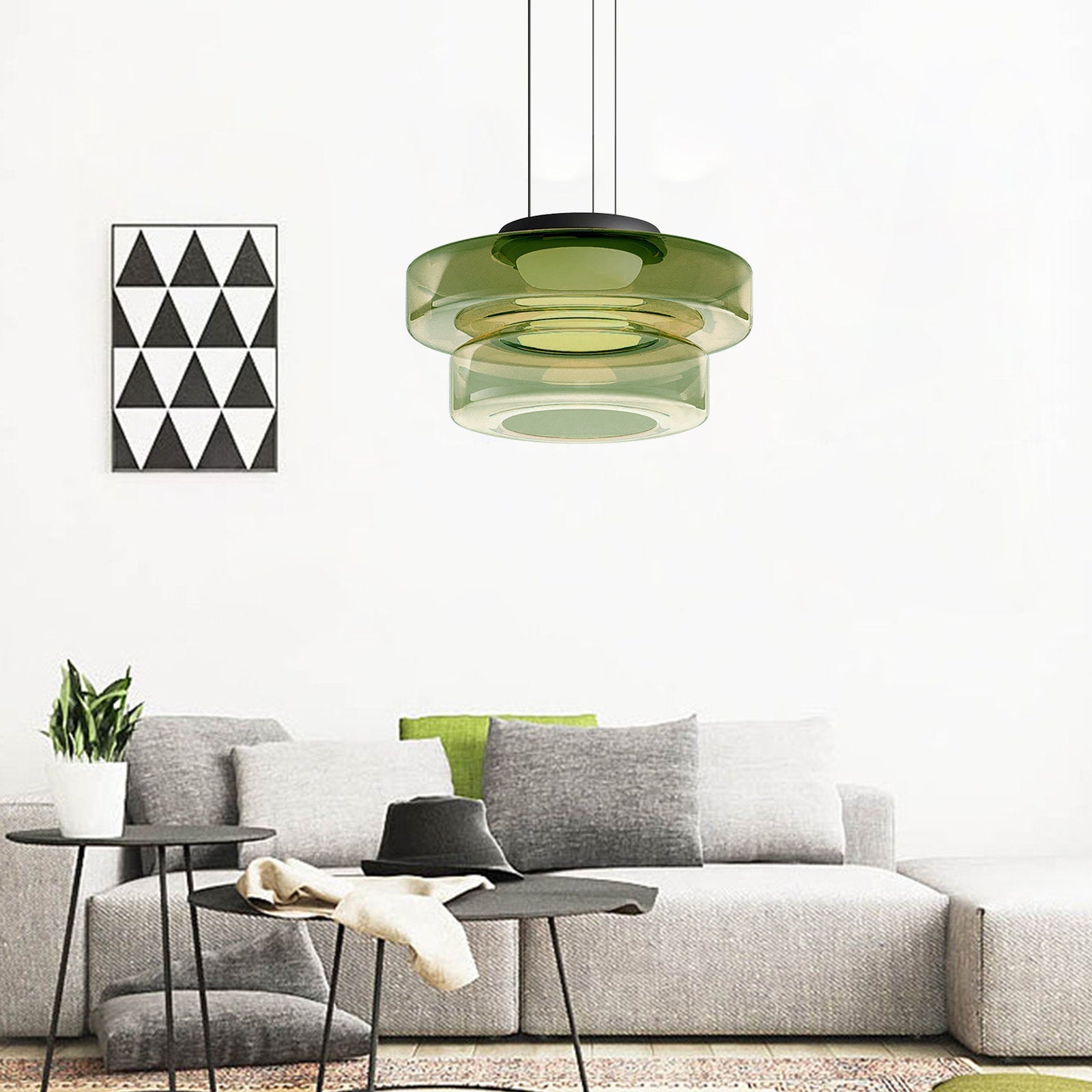 Crystal Pendant | Bauhaus-Style Light