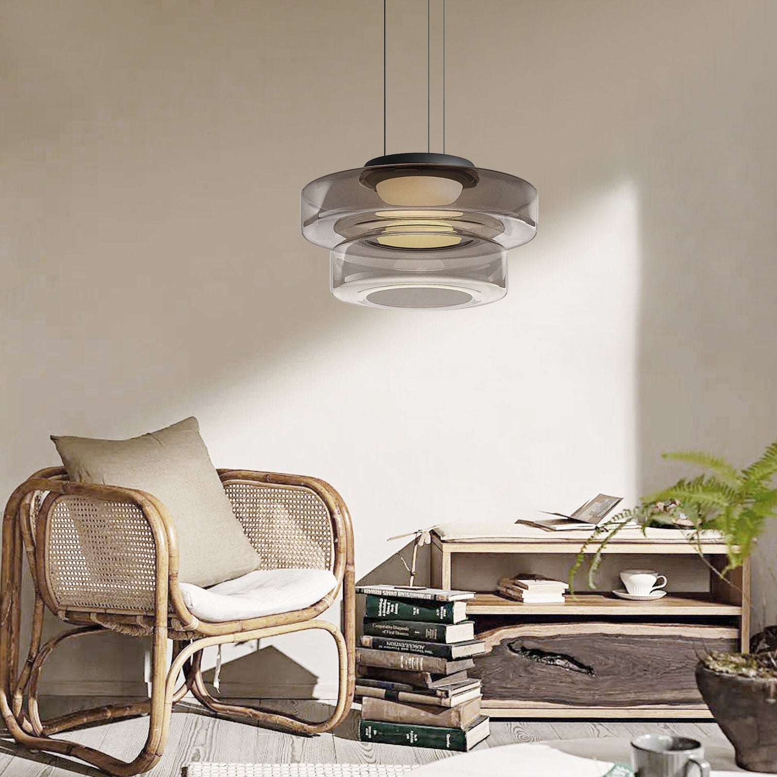 Crystal Pendant | Bauhaus-Style Light