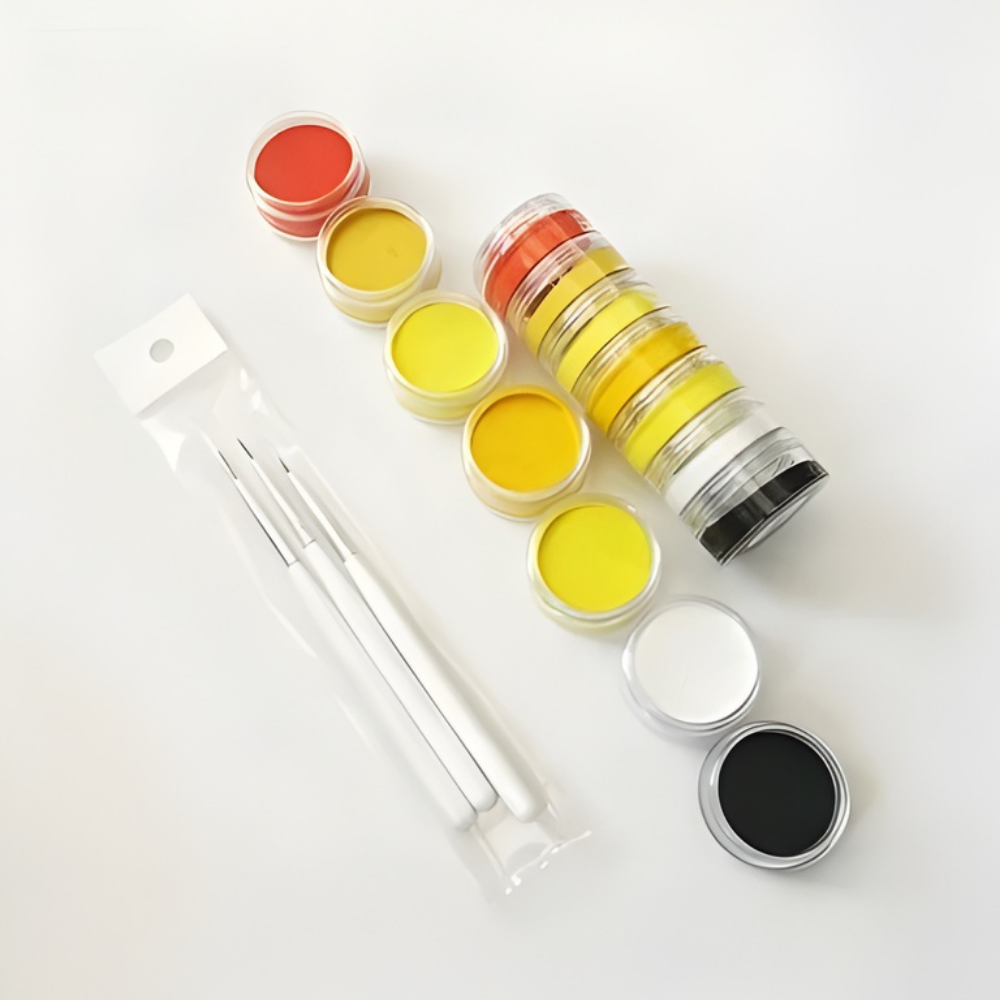 Rainbow Body Paint Set | Neon Split Pans for Face and Body