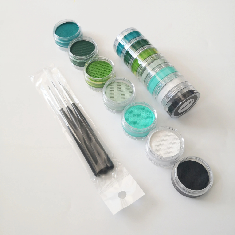 Rainbow Body Paint Set | Neon Split Pans for Face and Body