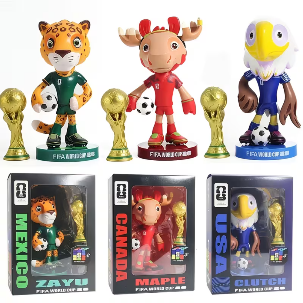 World Cup Air Horn Set | Megaphone and Mascot Figure for Events