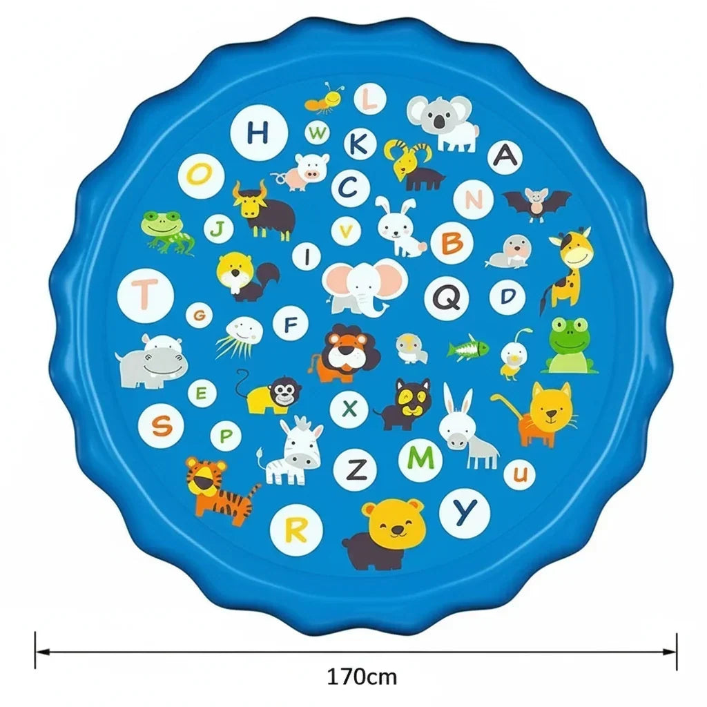 Inflatable Water Play Mat | Animal and Letter Design
