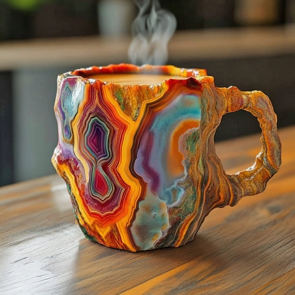 Artisan Thermal Mug | Unique Crystal Design
