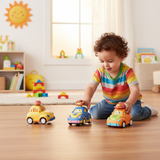Interactive Toy Cars | Set of Colourful Vehicles
