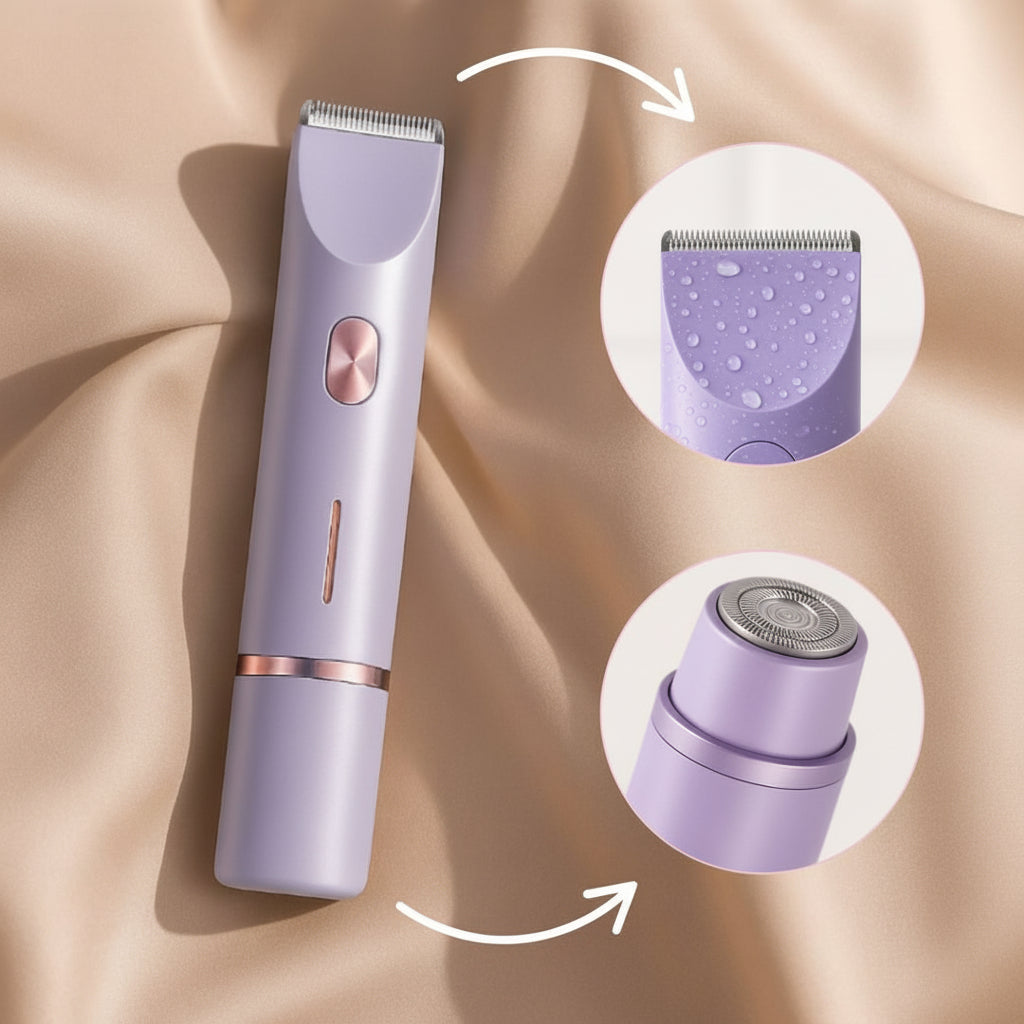 Women's Waterproof Electric Razor | Sensitive Skin and Bikini Line