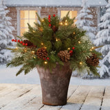 LED Planter Filler | Festive Evergreen Decoration