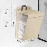 Wallora | Foldable Adhesive Laundry Basket | Wall Organiser