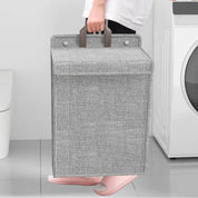 Wallora | Foldable Adhesive Laundry Basket | Wall Organiser