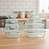 Airtight Glass Containers for Meal Prep | Sealed Lids