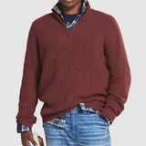 Men's Zip Crew Neck Jumper | Business Casual