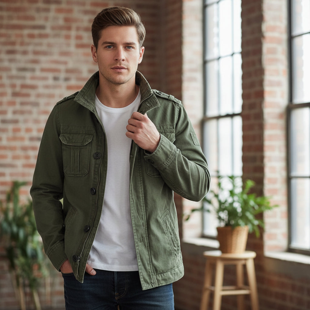 Men's Zip Jacket | Elegant Casual Clothing