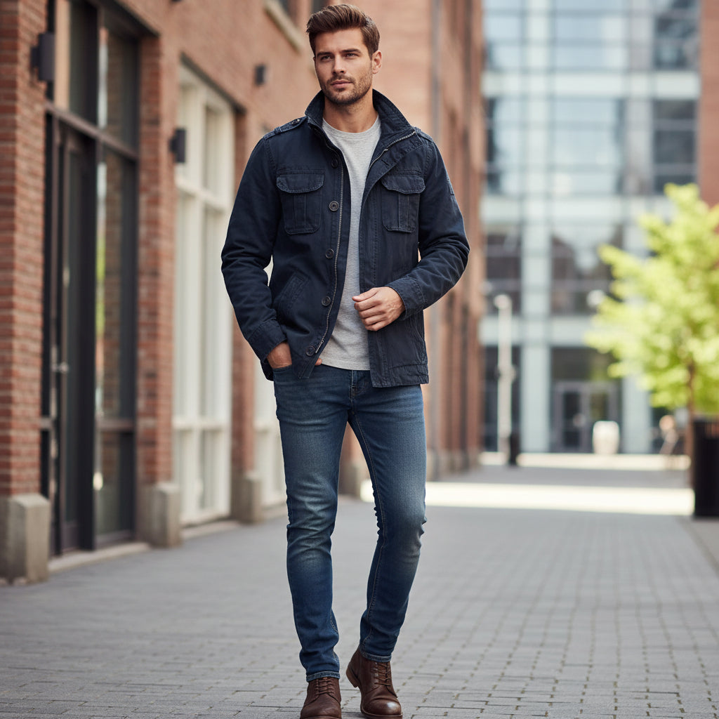 Men's Zip Jacket | Elegant Casual Clothing